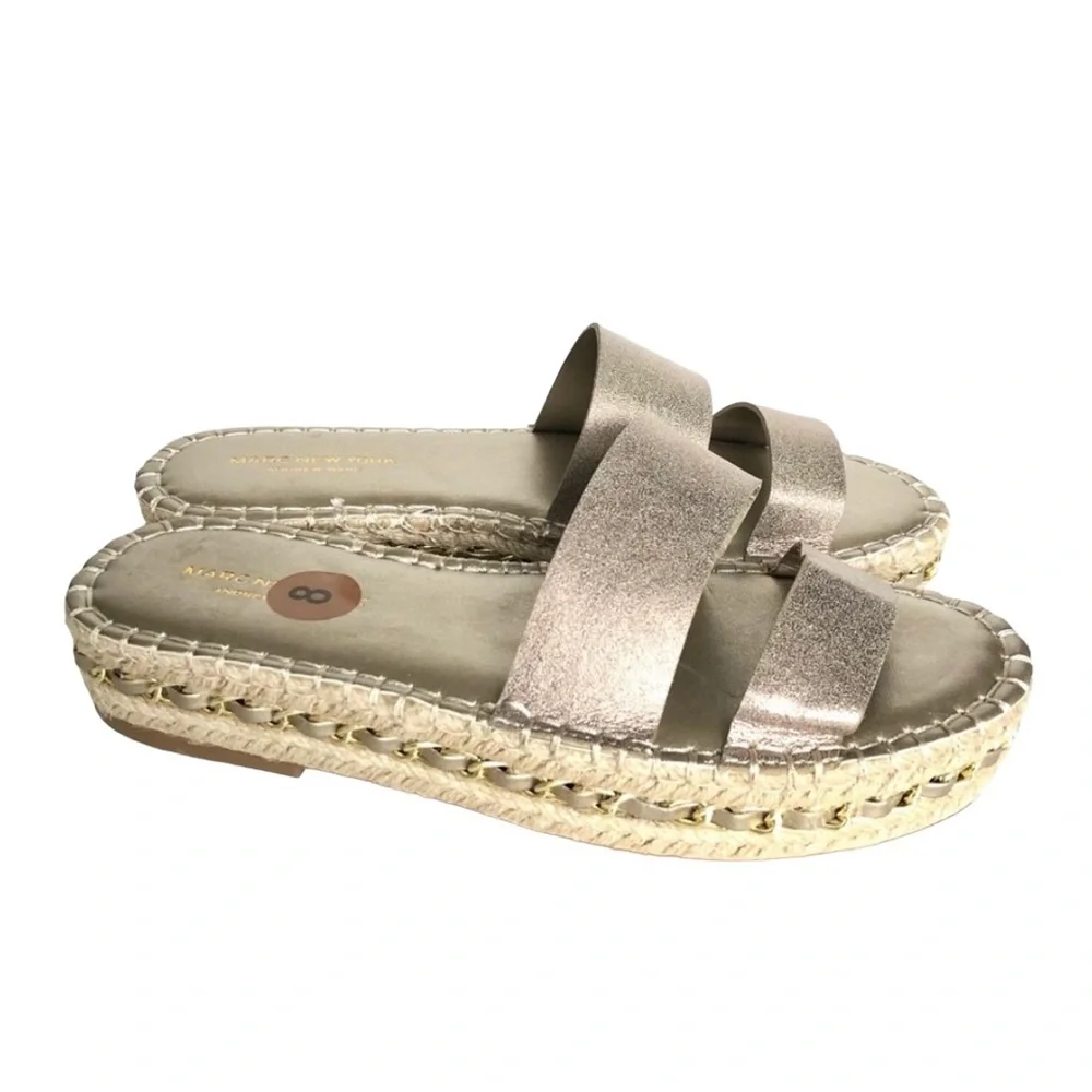 🆕 Marc New York Maggie Sandals Platform Espadrilles Slides